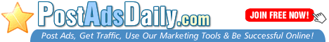 Sign up to post ads daily.com free website traffic to any ad 